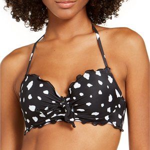 SUNDAZED Ava Bra Sized Ruffle Underwire Bikini Top